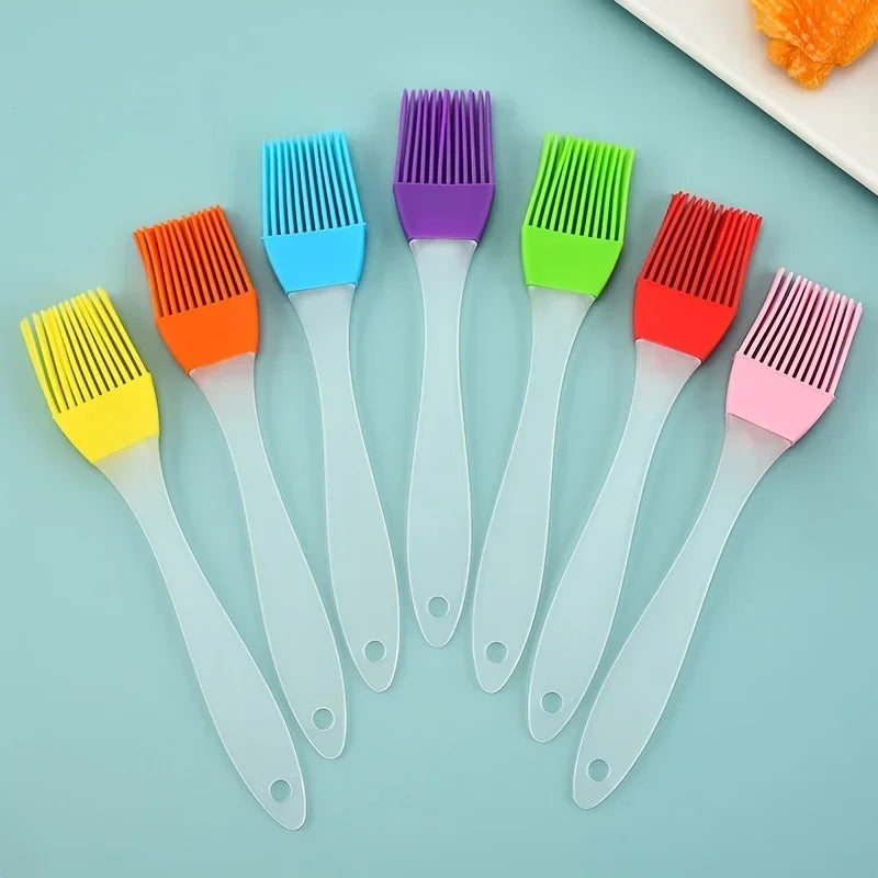 Flour Pastry Brush Can Be Disassembled Silicone Cake Brush Baking Utensil Kitchen Silicone Barbecue Oil Brush Pi-Mart