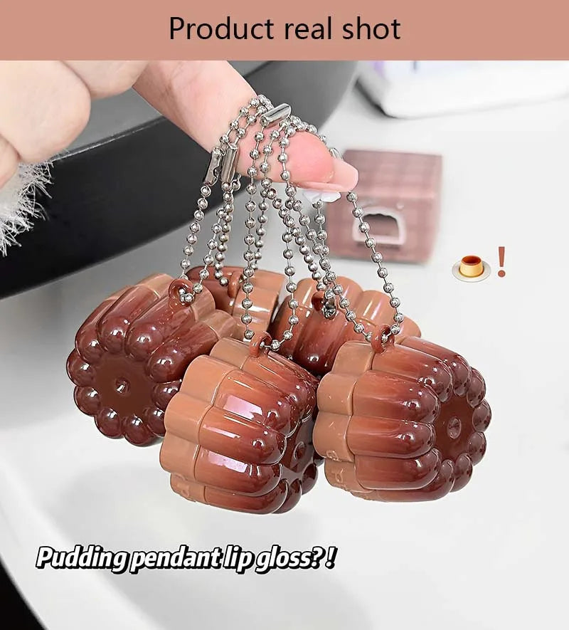 Jelly Solid Water Mirror Lip Gloss Shine Plumping Lip Balm Light Red Brown Natural Lasting Moisturizing Lip Tint Lipstick Makeup Pi-Mart