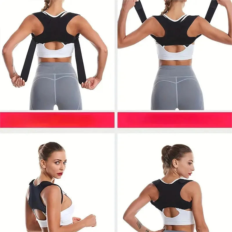 Standing and sitting posture support belt Sturdy posture back belt, enhancing better posture Tri Light Beauty