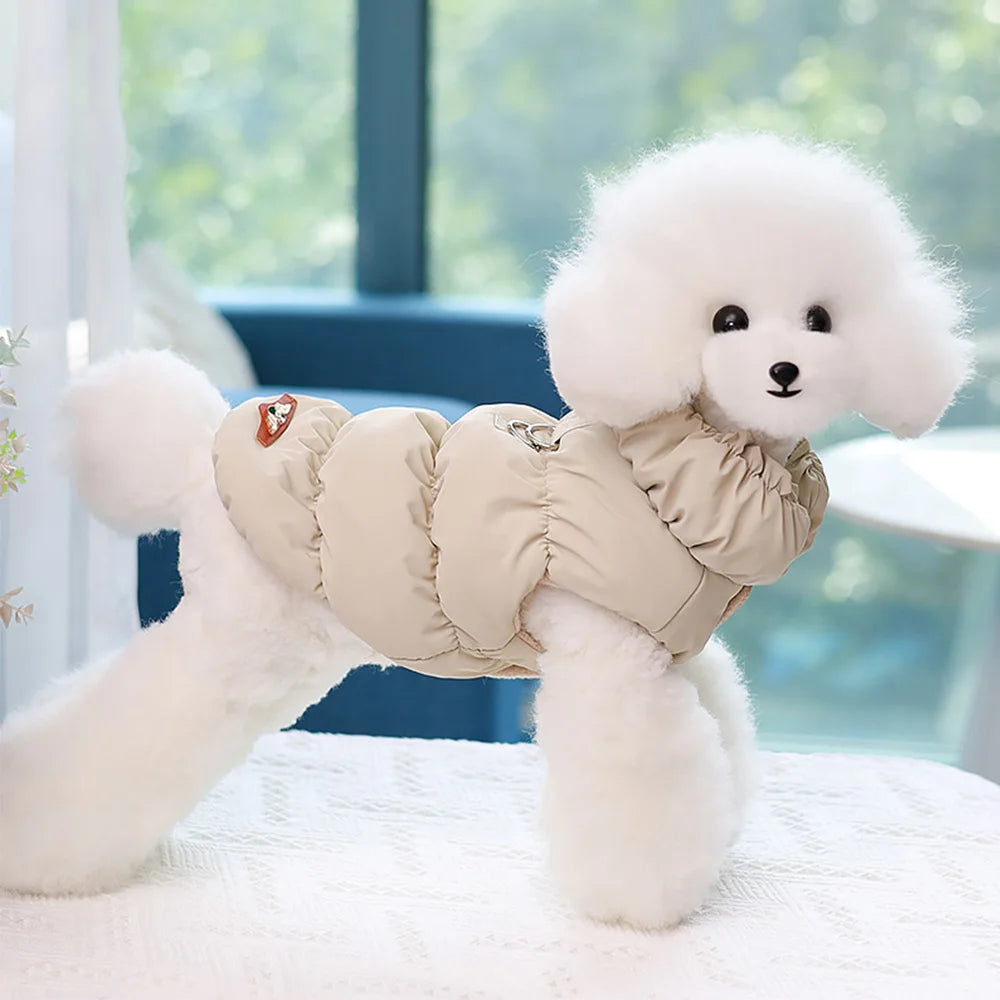 Soft Warm Dog Clothes Winter Padded Puppy Cat Coat Jacket For Small Medium Dogs Chihuahua French Bulldog Poodle Vest Pet Outfit Pi-Mart