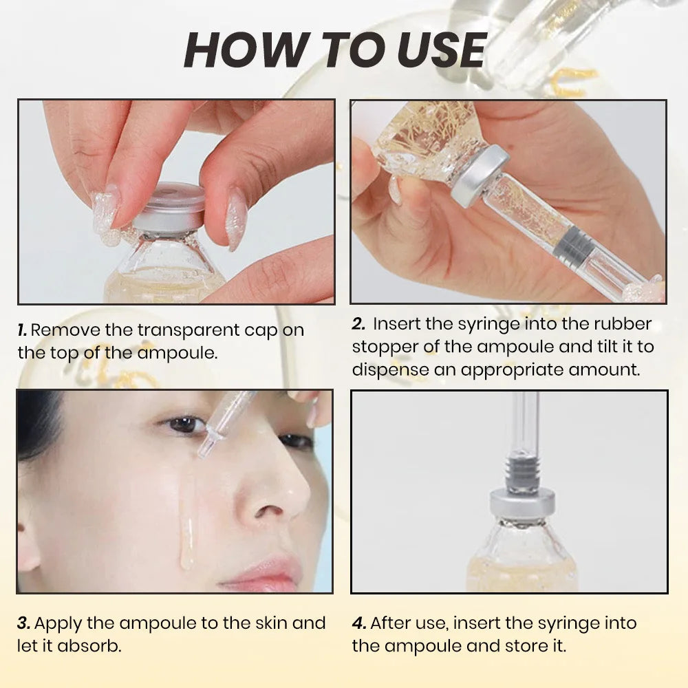Silk Peptide Ampoule | Anti-Aging Serum with Collagen & 30 Peptide Complex for Intensive Lifting, Skin Tightening & Firming Pi-Mart