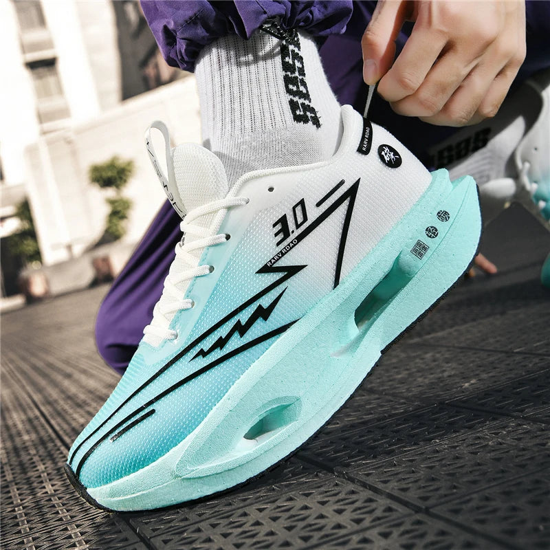 2026 Running Shoes Carbon Board Marathon Men Sports Breathable Lightweight Women's Comfy Athletic Antiskid Sneakers Casual New Pi-Mart