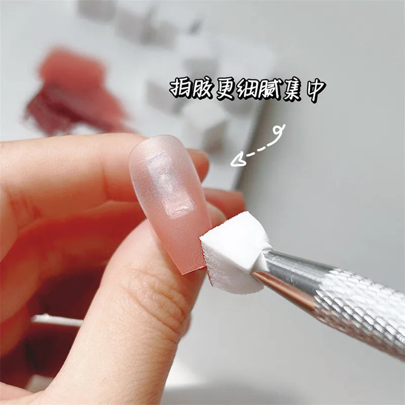 50PCS Sponge Gradient Nail Art Stamper Tools Gel Polish Color Gradient Brush Glitter Powder Dotting Pen For Manicure Accessories Tri Light Beauty