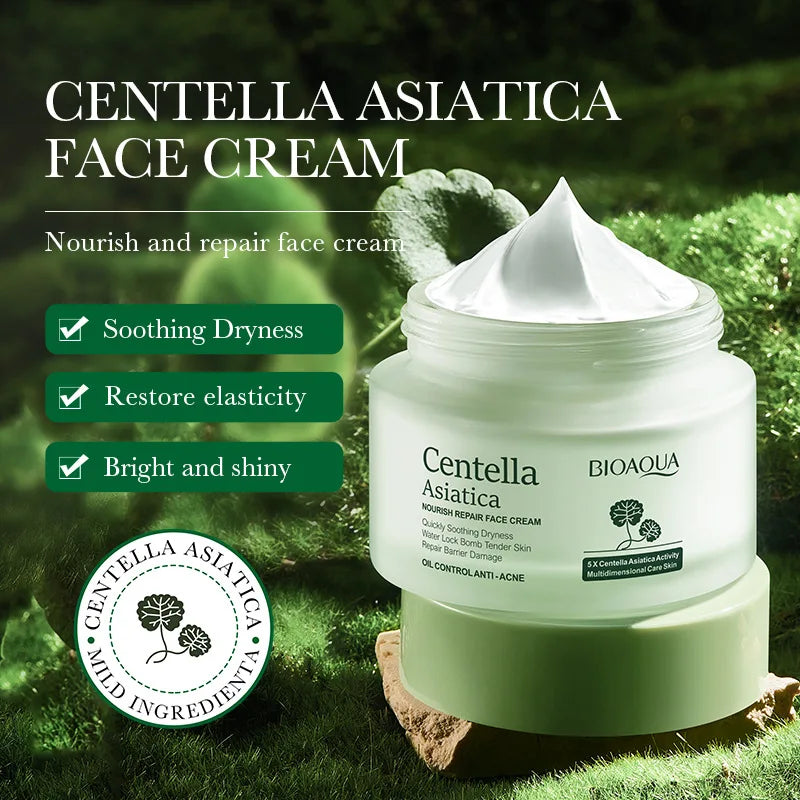 BIOAQUA Asiatic Centella Face Cream Moisturizing Whitening Anti-Aging Anti Acne Facial Cream Beauty Face Skin Care Products Tri Light Beauty