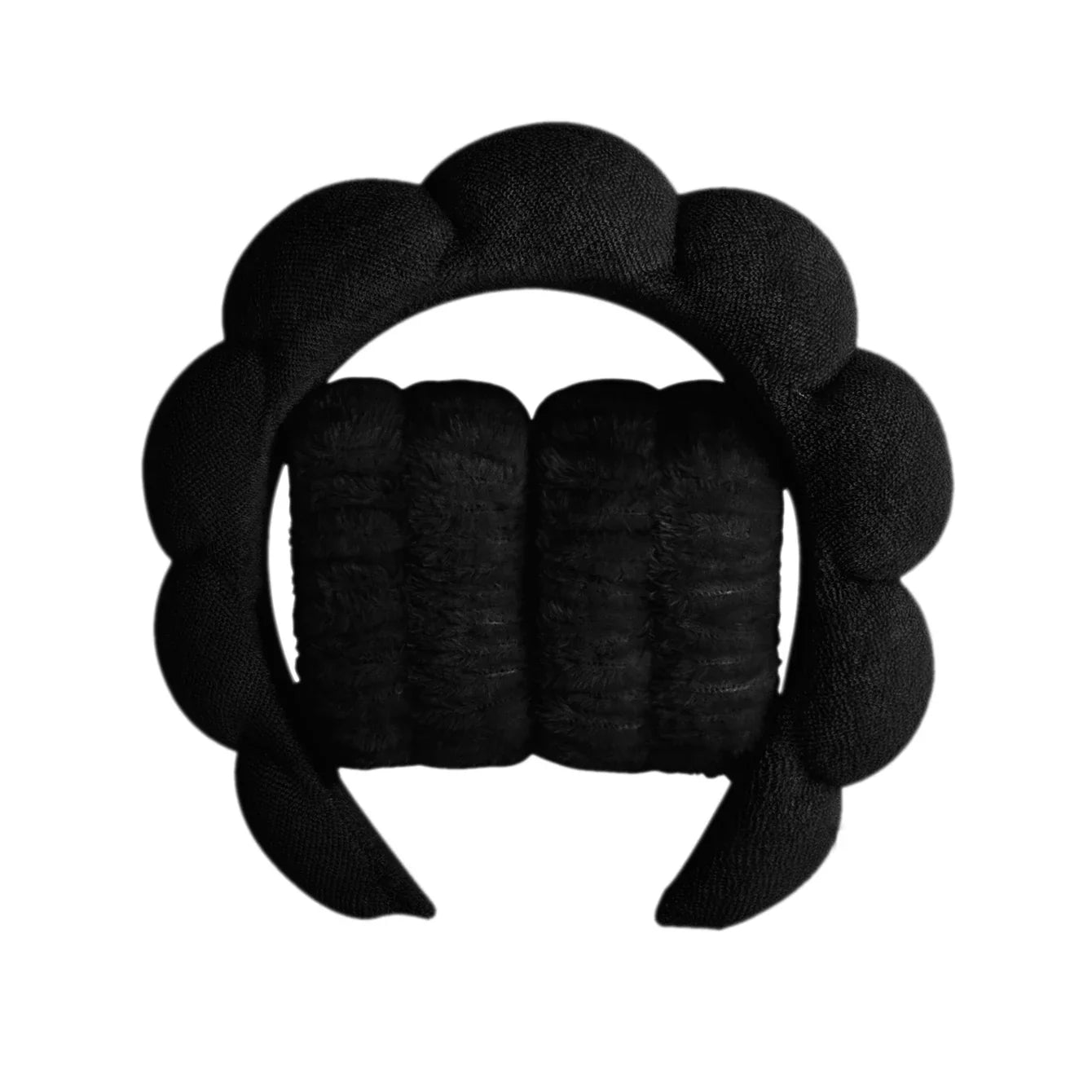 1/3Pcs Fashion Microfiber Washing Wristbands Scrunchies Puffy Headband Spa Bubble Headband for Washing Face Makeup Shower Skincare LadyShow.Store