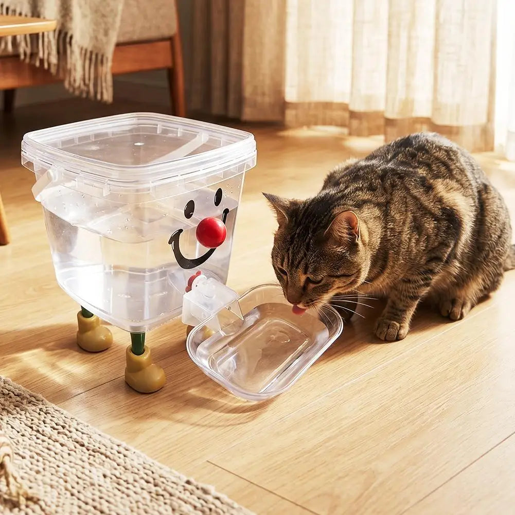 Pet Water Fountain Automatic Gravity Water Dispenser 3L Large Capacity Water Bowl for Cats Dogs Wireless Pet Drinker Pi-Mart