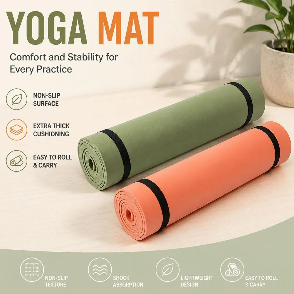 Thick EVA Yoga Mats Anti-slip Sport Fitness Mat Blanket For Exercise Yoga And Pilates Gymnastics Mat Fitness Equipment Pi-Mart