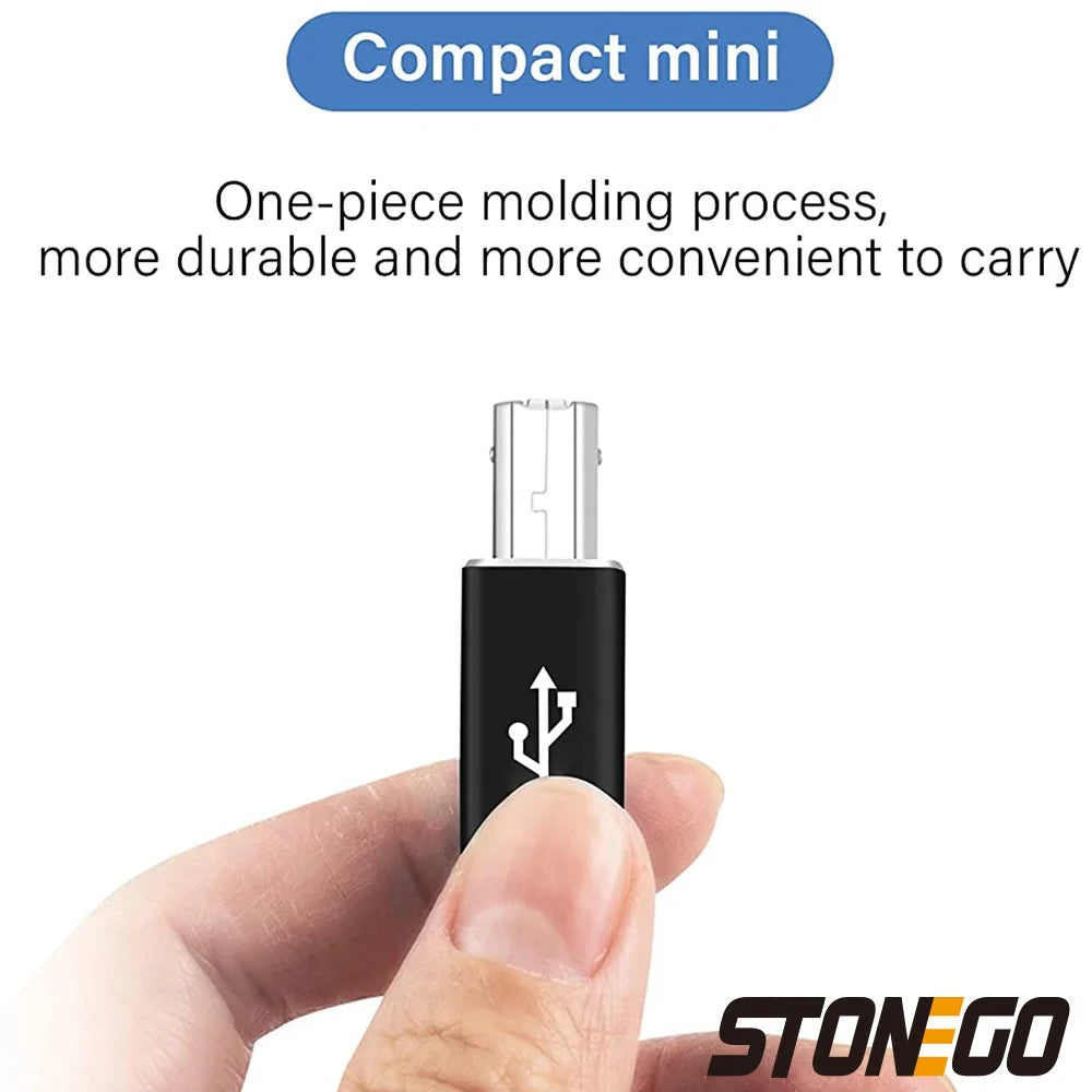 STONEGO Multifunctional Aluminum Alloy Type-C to USB Converter for Electronic Musical Instrument, Laptop, Printer Pi-Mart