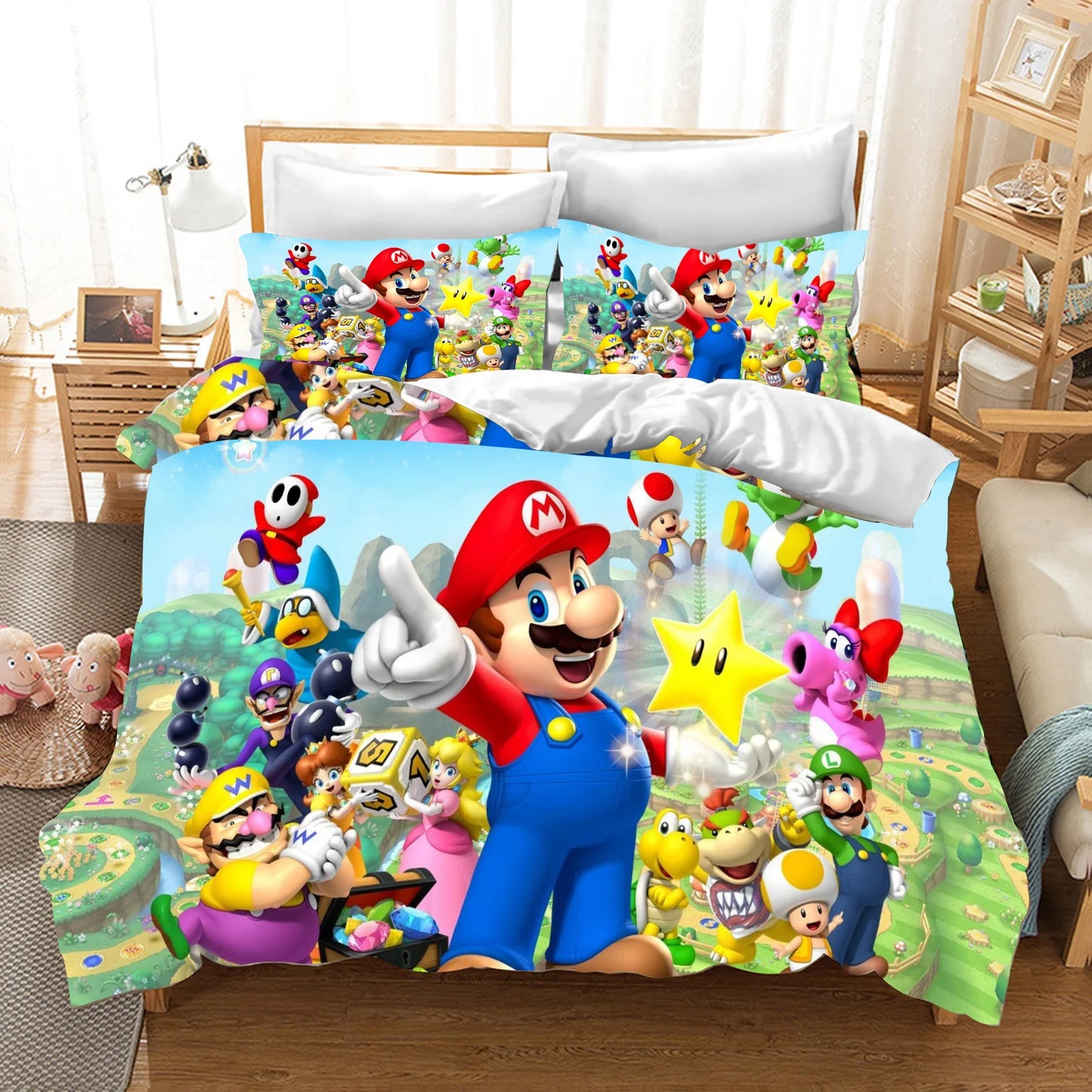 Anime Cartoon Duvet Cover 3D Printing Cute Children's Bedroom Set Polyester Adult Gift  2/3pcs Baby Bedding Pi-Mart