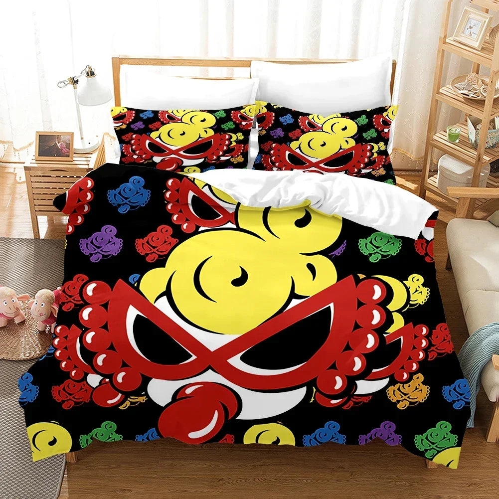 3D Hysteric-Mini Duvet Cover with Pillow Cover Bedding Set Single Double Twin Full Queen King Size Bed Set for Bedroom Decor Pi-Mart