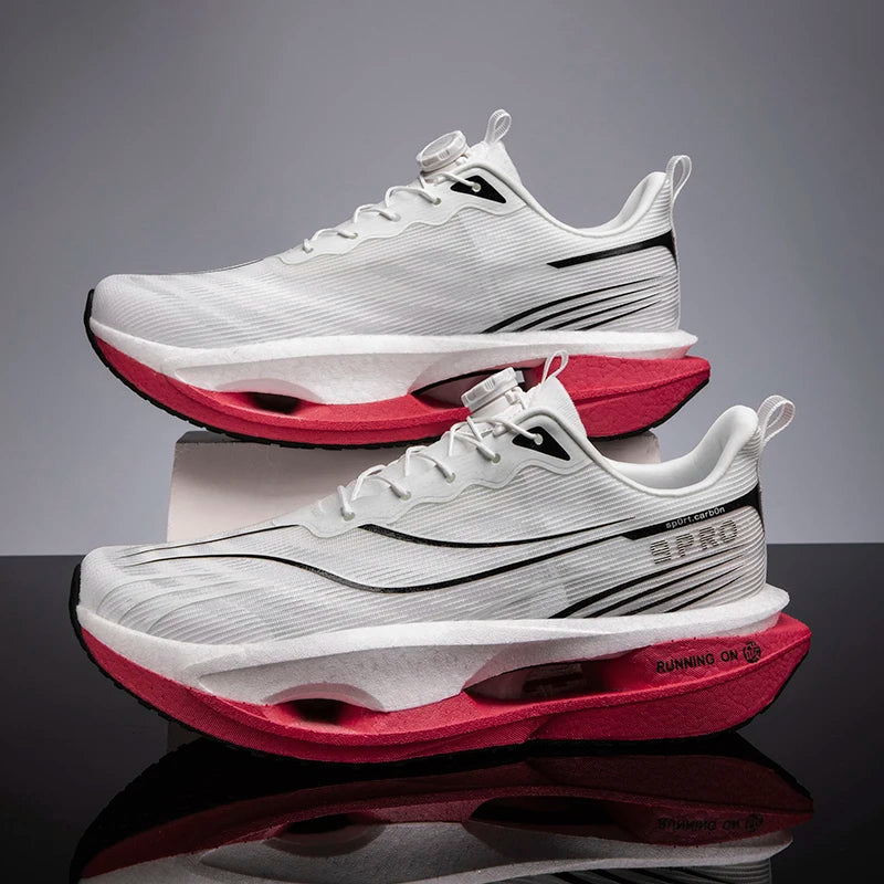2026 Running Shoes Carbon Board Marathon Men Sports Breathable Lightweight Women's Comfortable Athletic Nonskid Casual Sneakers Pi-Mart