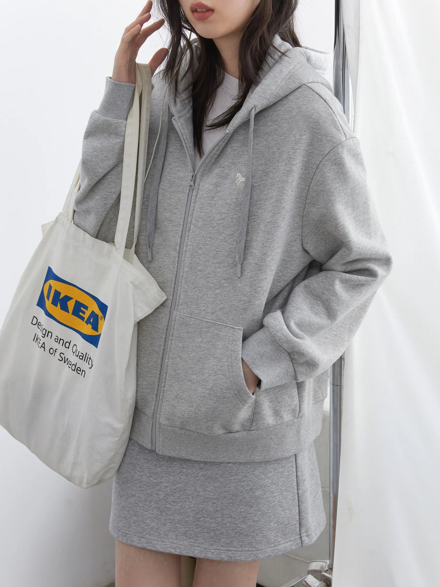 CHIC VEN Korean Women Sweatshirts Loose Casual New Hooded Female Top Drawstring Ladies Jacket Fleece Pullover Autumn Winter 2025 LadyShow.Store