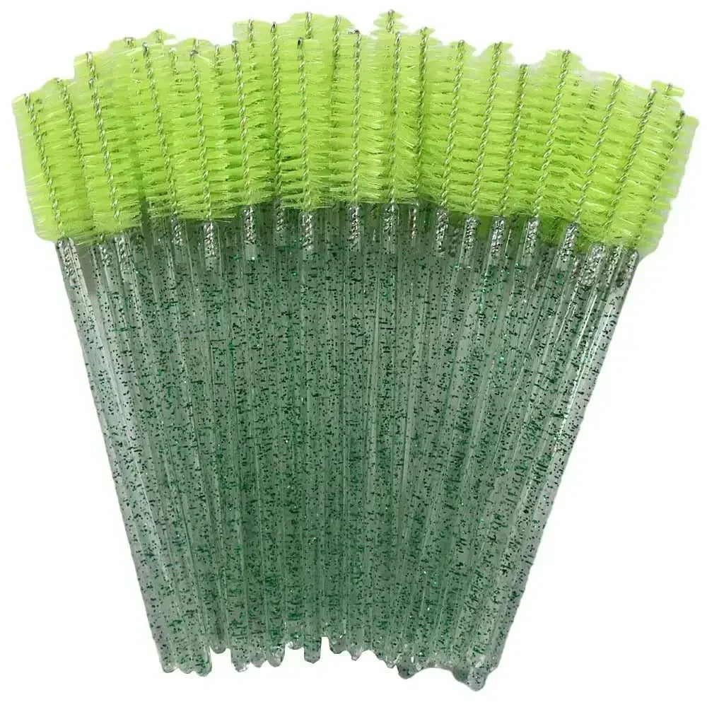 Disposable Crystal Eyelashes Brush Comb 50Pcs Eye Lashes Extension Mascara Wands Makeup Professional Makeup Beauty Tool LadyShow.Store