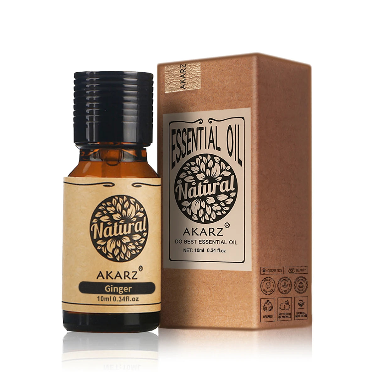 AKARZ Ginger Essential Oil Natural Aromatherapy for Skin Body Hair Care, Candle ,Soap ,Making , DIY ,Massage Aroma Ginger Oil Pi-Mart