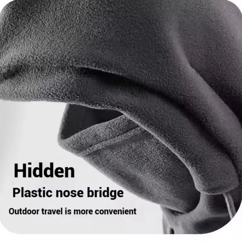 Winter Warm Hat with Mask and Neck Warmer 3-in-1 Windproof Balaclava for Men Women Masked Hat Cycling Cold Weather Protection LadyShow.Store
