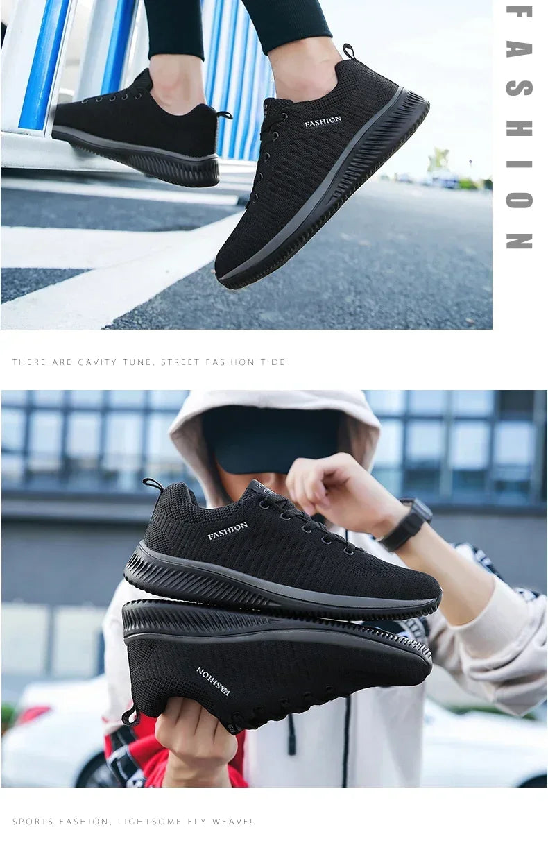 2026 Men Running Walking Knit Shoe Casual Sneakers Breathable Sports Running Athletic Gym Lightweight Outdoor Women Shoes Size Pi-Mart