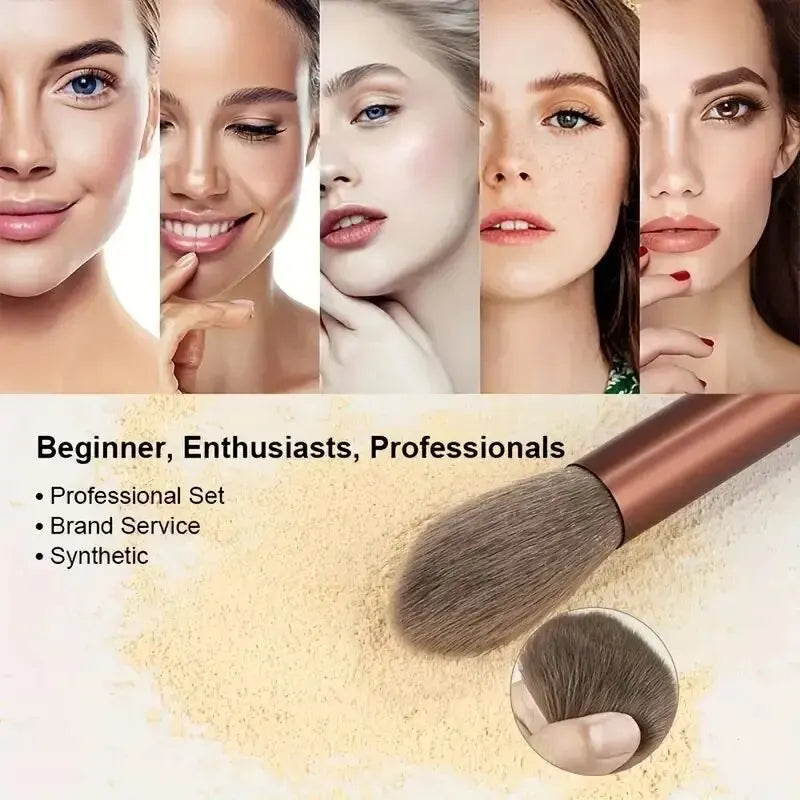 Makeup Brush Set Soft Fluffy Professiona Cosmetic Foundation Powder Eyeshadow Kabuki Blending Make Up Brush Beauty Tool Makeup Tri Light Beauty
