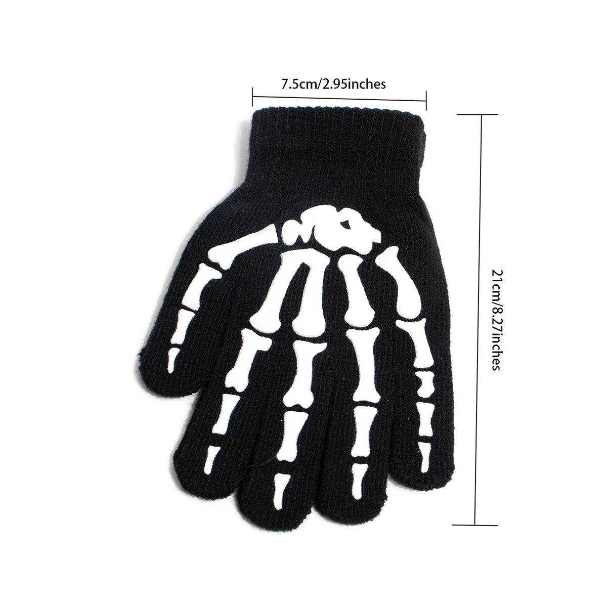 Unisex Knitted Gloves Half/Full Finger Autumn Winter Gloves Halloween Decorative Gloves Pi-Mart