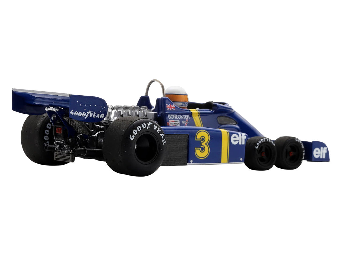 Tyrrell P34 #3 Jody Scheckter Winner Formula One F1 "Swedish GP" (1976) with Driver 1/43 Model Car by Spark LuxuryLifeWay Online Store