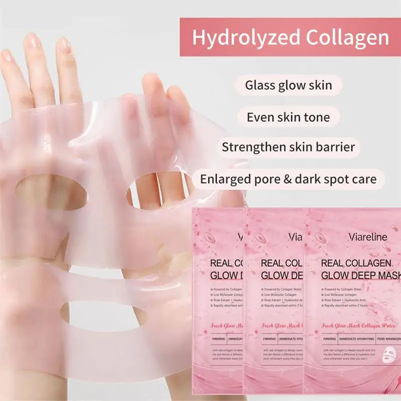 Overnight Collagen Mask Salmon DNA PDRN Face Mask For Glass Glow Skin Elasticity Hydrating Firming Smooth korean Skincare Pi-Mart