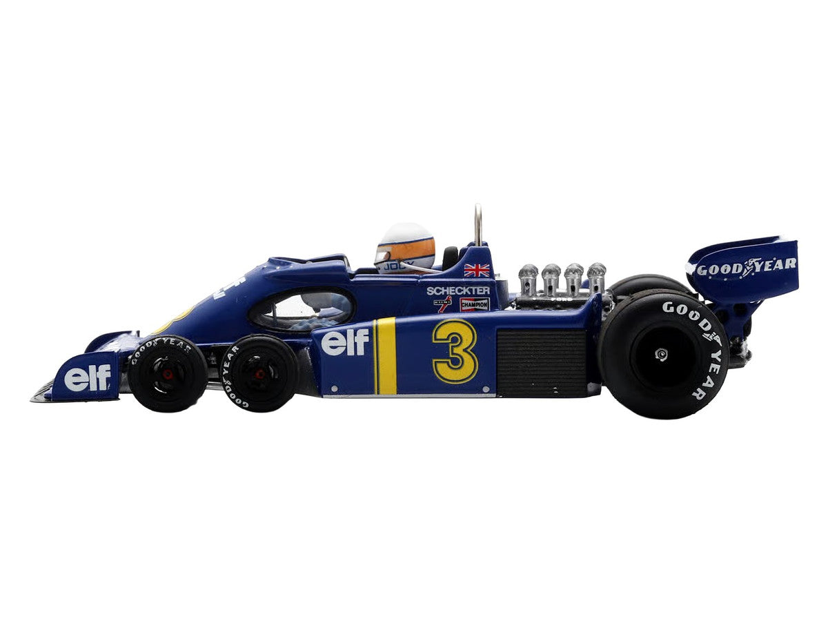 Tyrrell P34 #3 Jody Scheckter Formula One F1 "Dutch GP" (1976) with Driver 1/43 Model Car by Spark LuxuryLifeWay Online Store