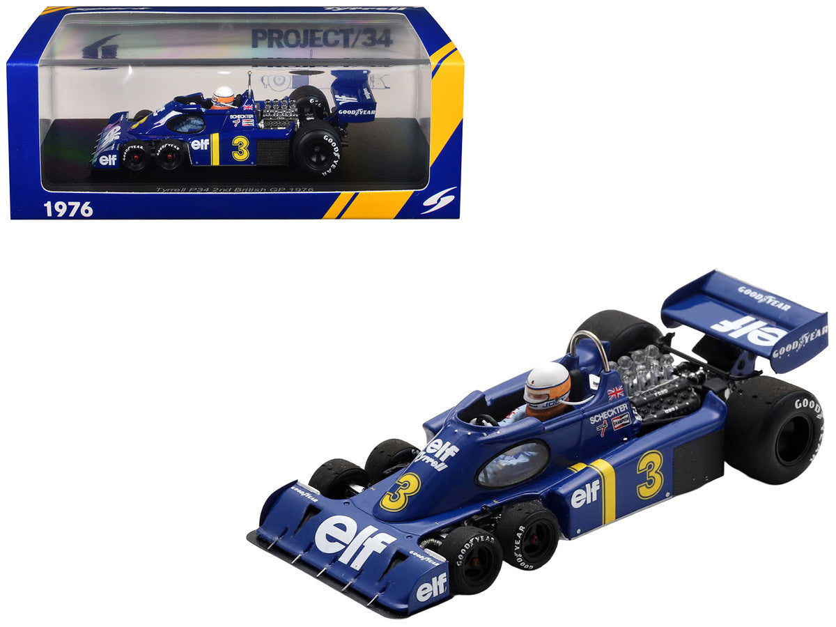Tyrrell P34 #3 Jody Scheckter Formula One F1 "Dutch GP" (1976) with Driver 1/43 Model Car by Spark LuxuryLifeWay Online Store