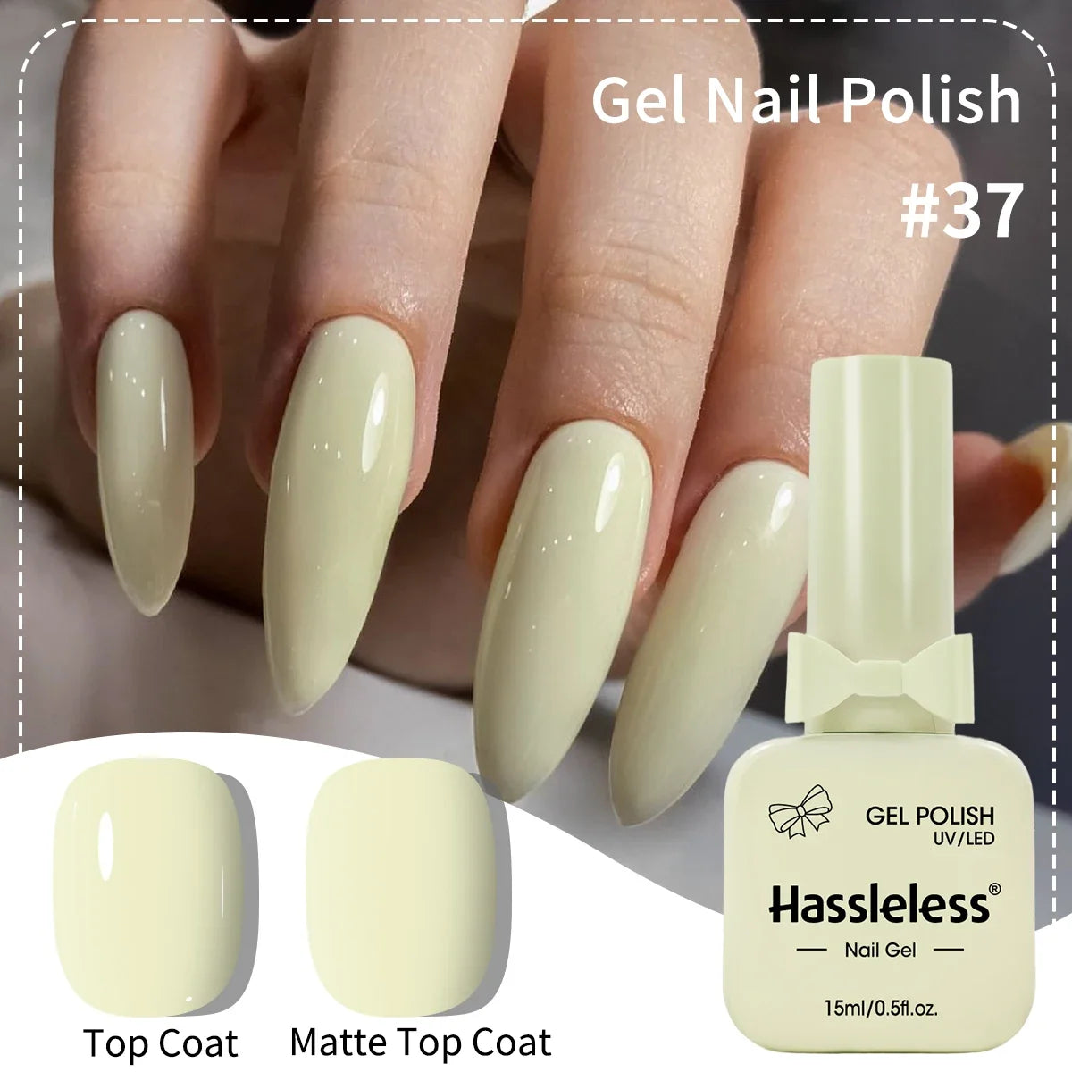 Single-use 15ml gel nail polish, convenient for home or salon manicures, easy to remove. Tri Light Beauty