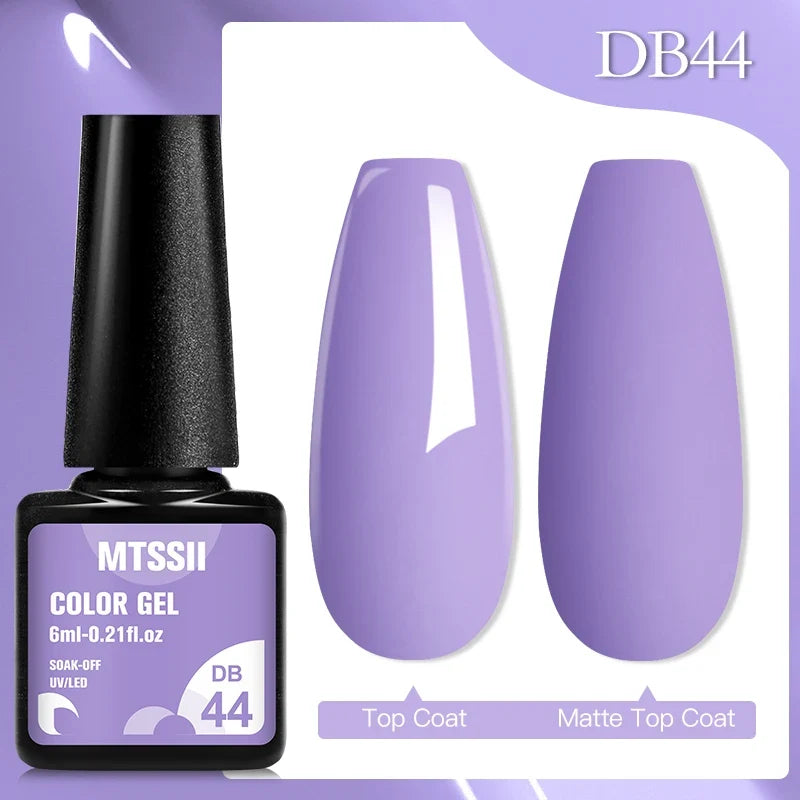 Mtssii 6ML Chocolate Color Gel Nail Polish Brown Semi Permanent UV Gel Autumn Winter Popular Soak Off Nail Art Gel Varnishes Tri Light Beauty