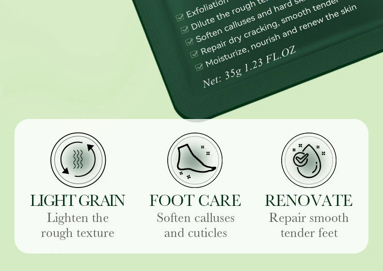 6 Pairs SADOER Fruits Foot Mask Moisturizing Foot Peeling Mask Exfoliating For Feet Spa Pedicure Exfoliant Feet Skin Care Pi-Mart