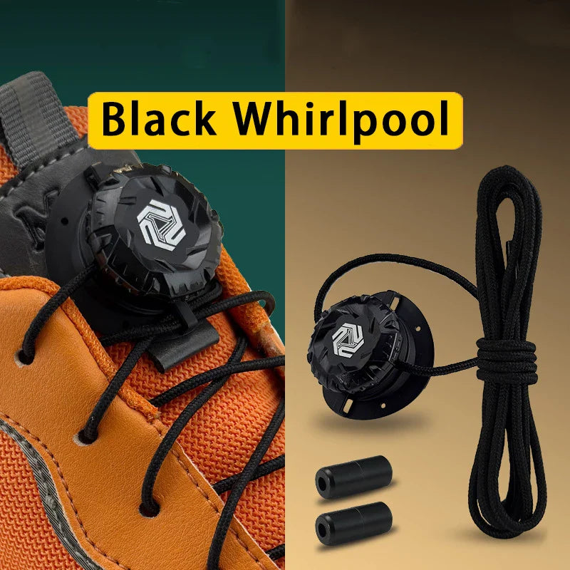 Fashion Swivel Buckle Laces Automatic Shoelace Without ties Kids Adult Sneakers No Tie Shoe laces Shoe accessories 1Pair/2Pair LadyShow.Store