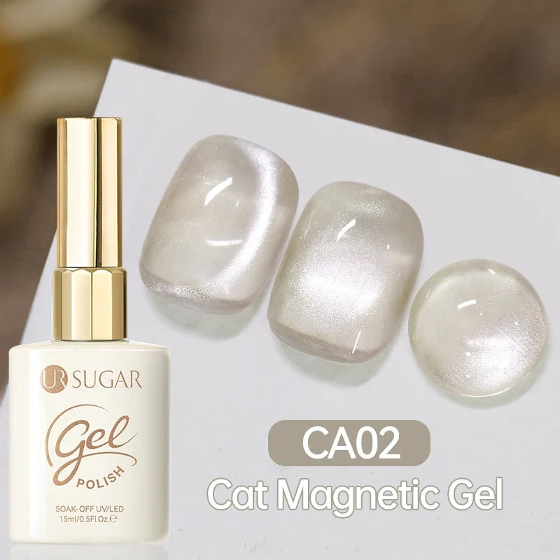 UR SUGAR 15ml Cat Magnetic Gel Nail Polish 30 Colors Semi Permanent Magnetic Gel UV/LED Soak Off Painting Vanrish Design Tri Light Beauty