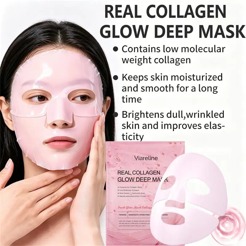Overnight Collagen Mask Salmon DNA PDRN Face Mask For Glass Glow Skin Elasticity Hydrating Firming Smooth korean Skincare Pi-Mart