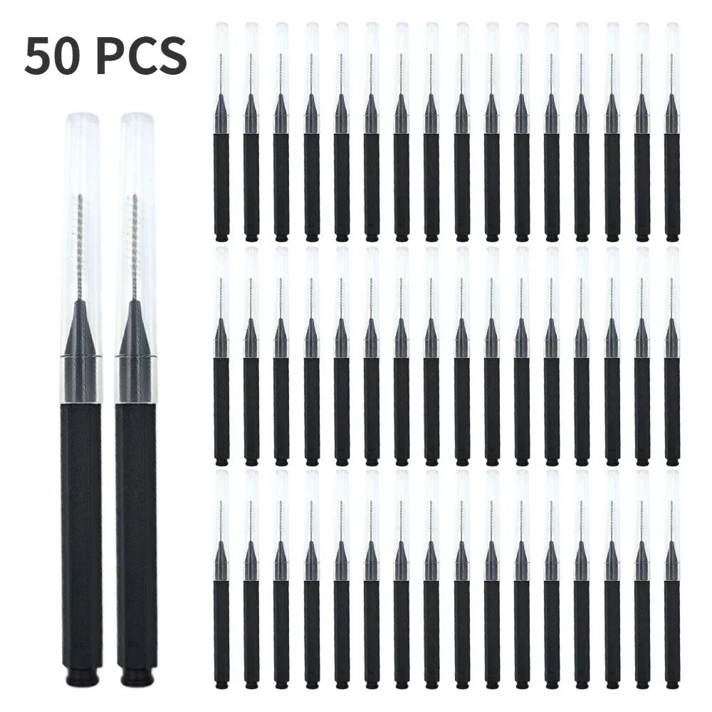 10/50PS Portable Mini Eyebrow Brushes Disposable Eyelash Brow Lifting Brush Applicators Lash Extension Comb Beauty Makeup Tools Tri Light Beauty
