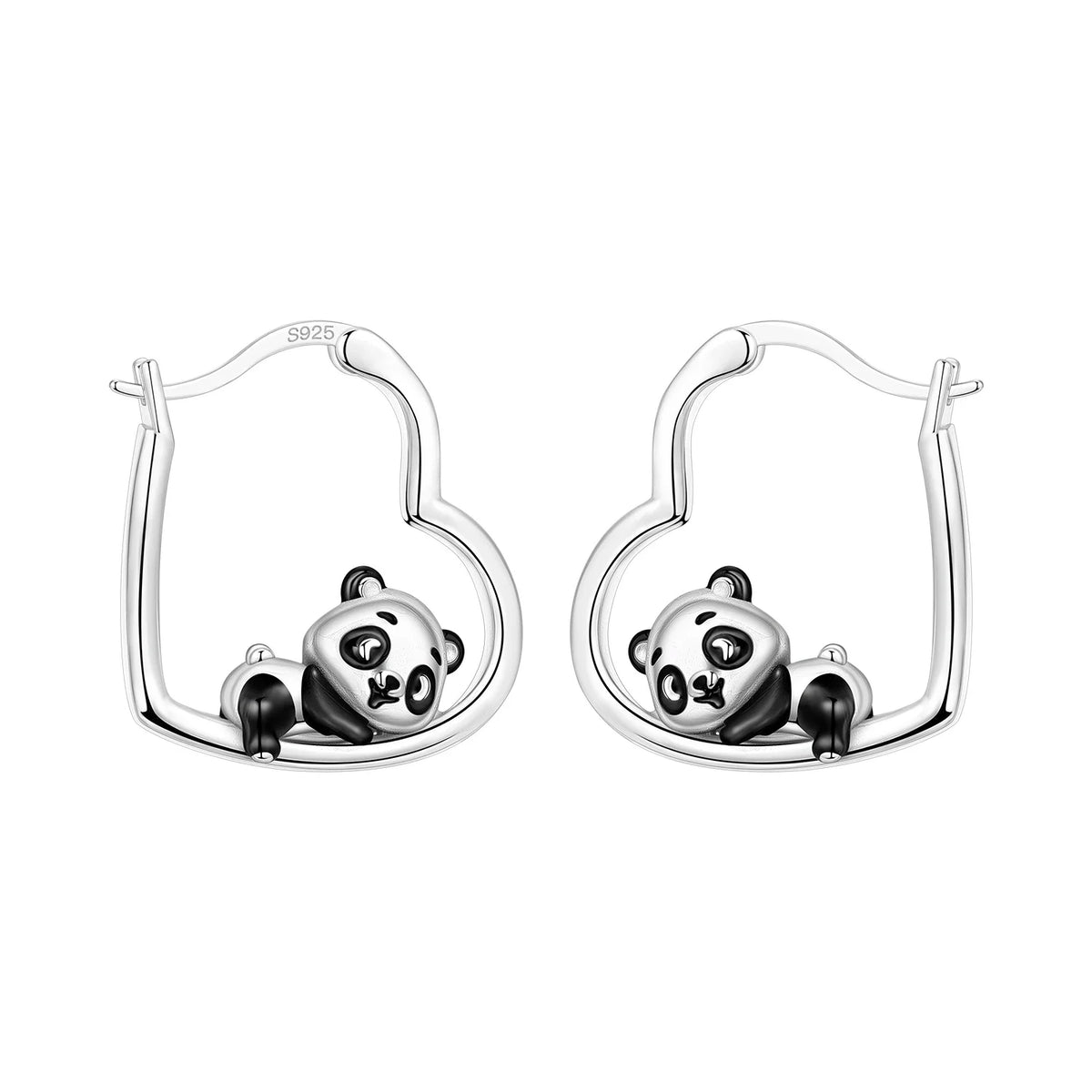 925 Sterling Silver Cute Lazy Cat Animal Pet Earrings Jewelry Hoop Earrings For Women Jewelry Birthday Party Fine Gifts Pi-Mart