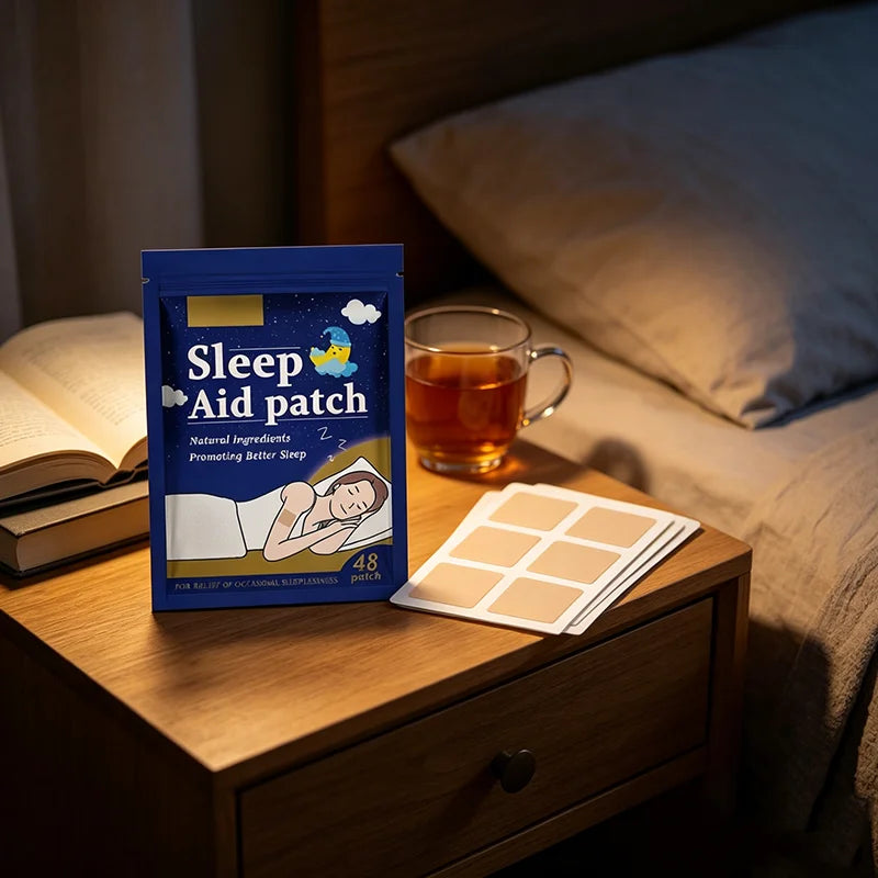 Sleep Aid Patch 48Pcs Improve Sleep Quality Relieve Insomnia Stress Soothing Deep Sleep Transdermal Stickers for Adult Restful
