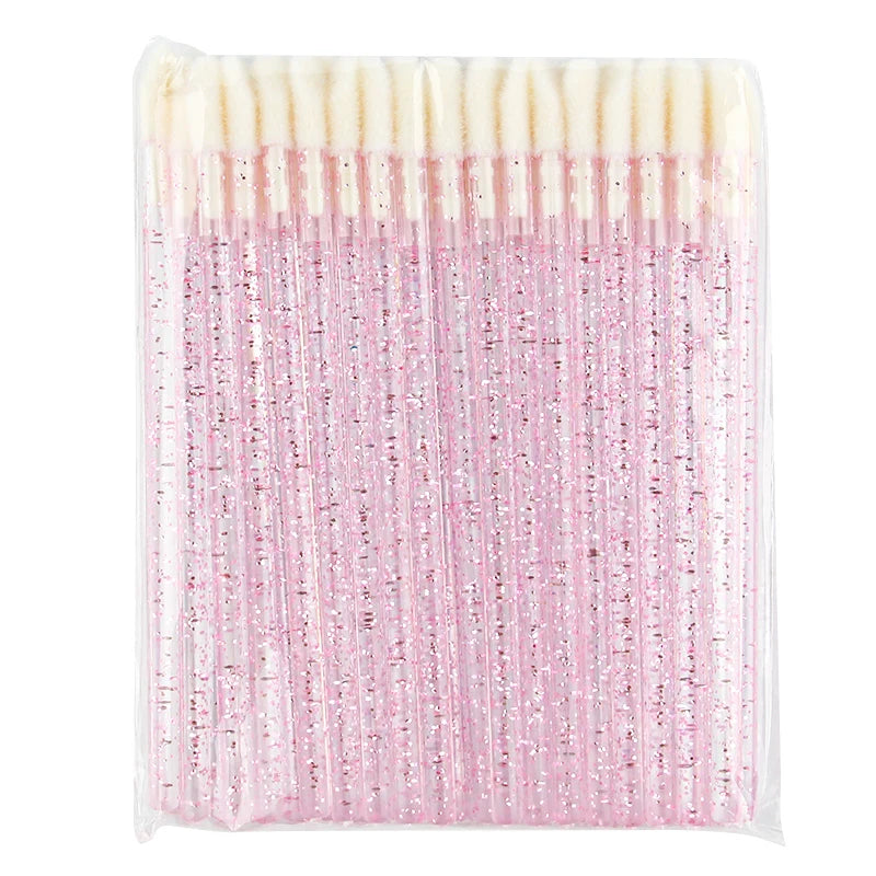 Lanjinglin 5/50 Pcs Lip Brush Reusable Makeup Brushes Lipstick Applicator Wands Eyelashes Extension Tool Beauty Accessories Pi-Mart