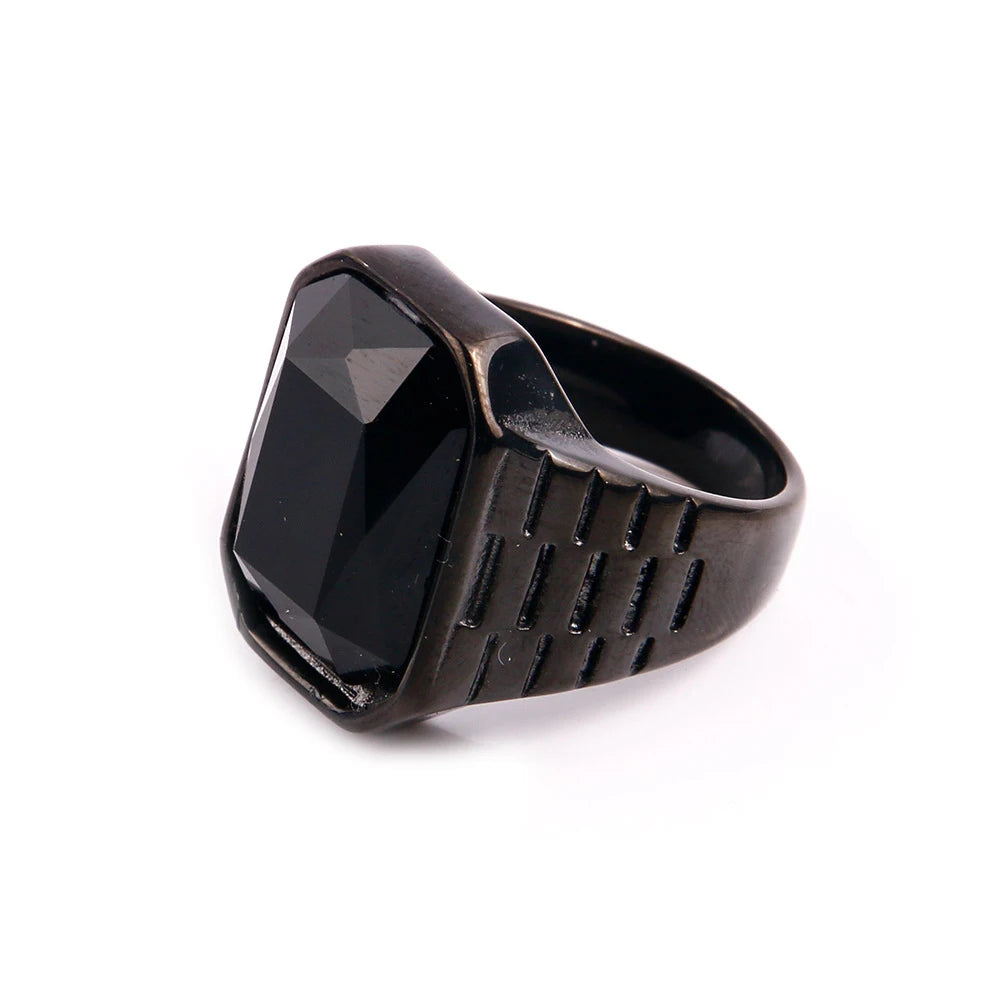 Men's Multi-Color Gemstone Rings For Women Personalized Trendsetter Stainless Steel Jewelry Manufacturer Direct Supplier Pi-Mart