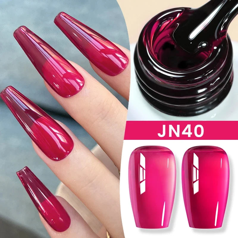 BORN PRETTY 83 Colors 10ml Jelly Nude Gel Nail Polish Autumn Amber Semi Transparent Manicure Soak off UV LED Nails Gel Varnish Tri Light Beauty