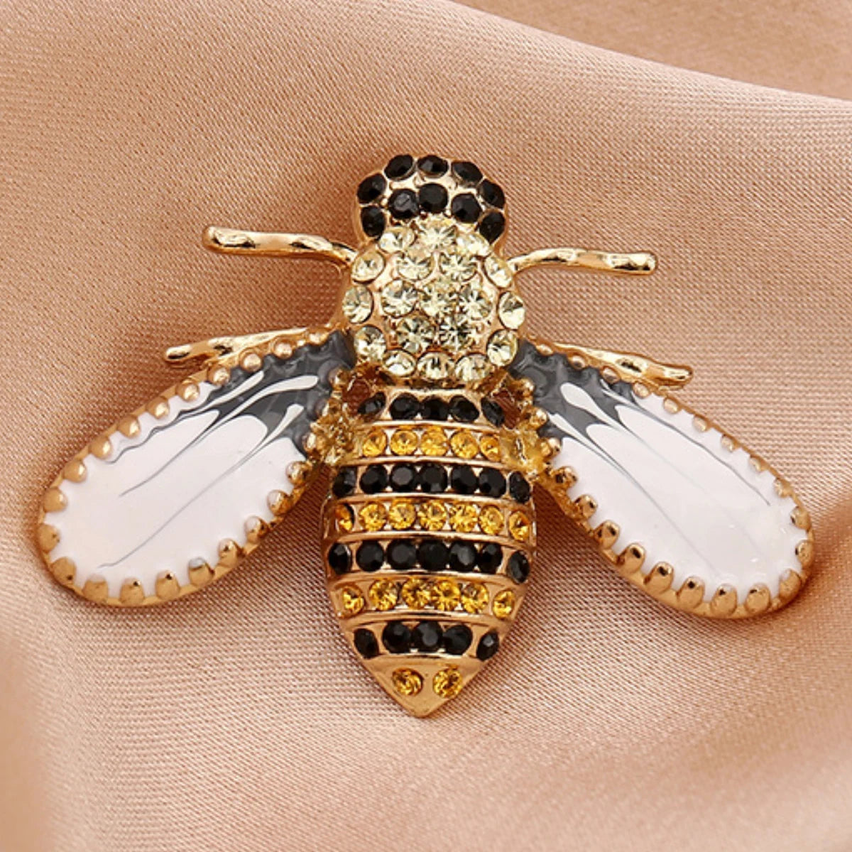 1PC Women's Fashion Trend Personalized Imitation Pearl Bee Brooch Pin Jewelry Suitable for Outdoor Dating, Party, Festival Gifts Pi-Mart