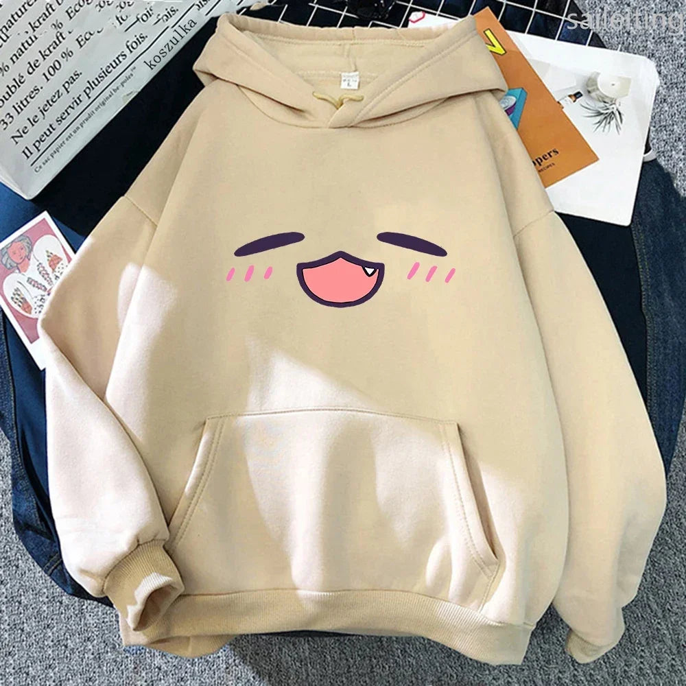 TakoTakodachi Anime Kangaroo Pocket Hololive Winter Women Spring Autumn Tops Sweatshirt Vintage Harajuku Winter Clothes Women LadyShow.Store