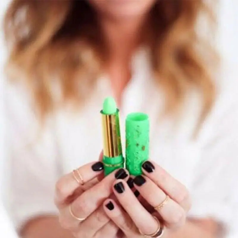 6PCS/Box Lipstick Dark Green Magic Lipgloss Lipstick Long Lasting Waterproof Butterfly Lip Tint Cosmetics Makeup Maquiagem Tri Light Beauty