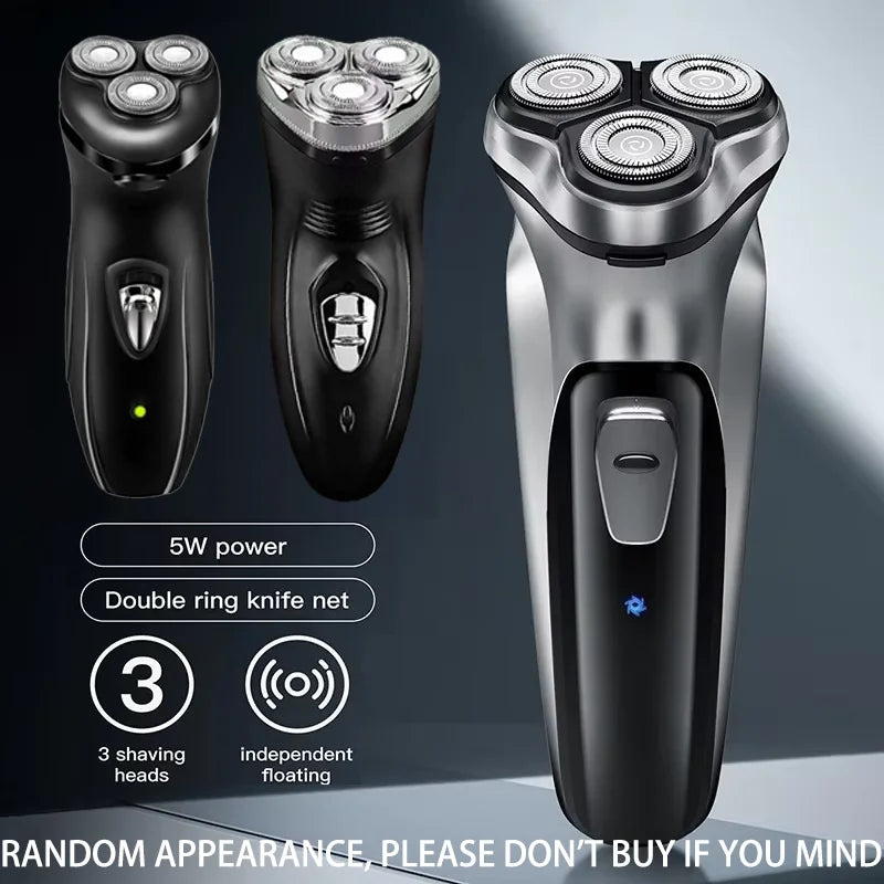 Blackstone USB Rechargeable Rotary Shaver for Men 3D Floating Blade Washable Beard Shaving Machine Electrical Facial Hair Trimme Pi-Mart