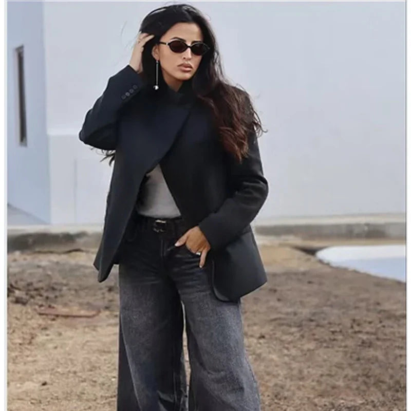 Tidalyf Women's 2026 New Autumn Office Blazers Chic Elegant Women Jackets Fashion Youth Travel Holiday Joker Streets Warm Coats LadyShow.Store