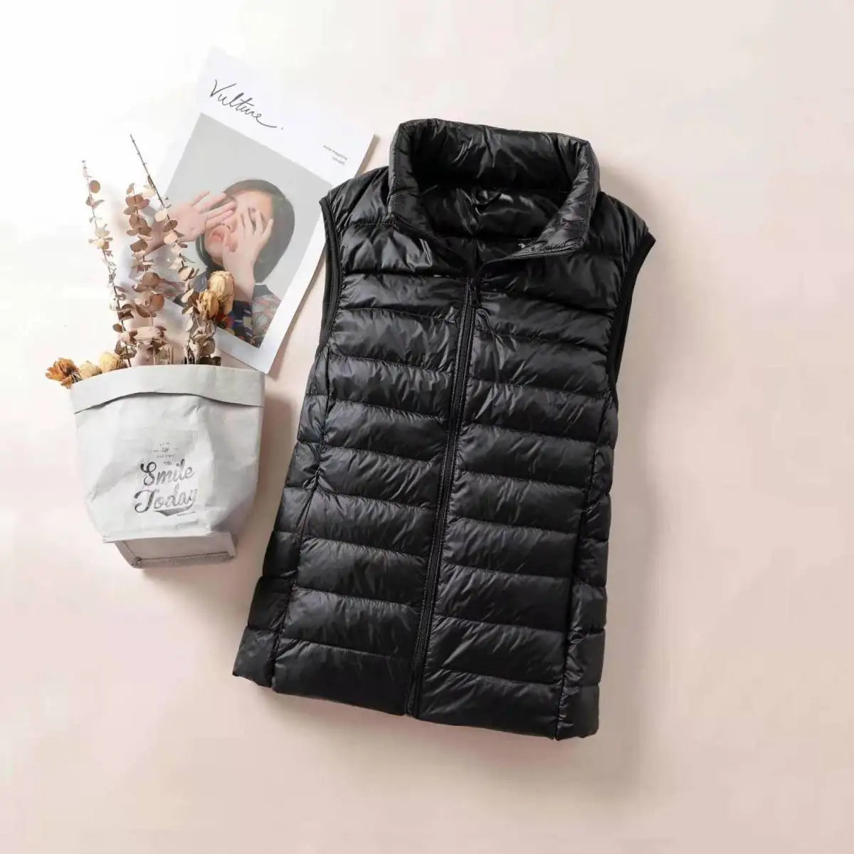 New 2026 Women Women Ultra Light Down Vests Slim Sleeveless Jacket Portable Girl Lightweight Windproof Waistcoat LadyShow.Store