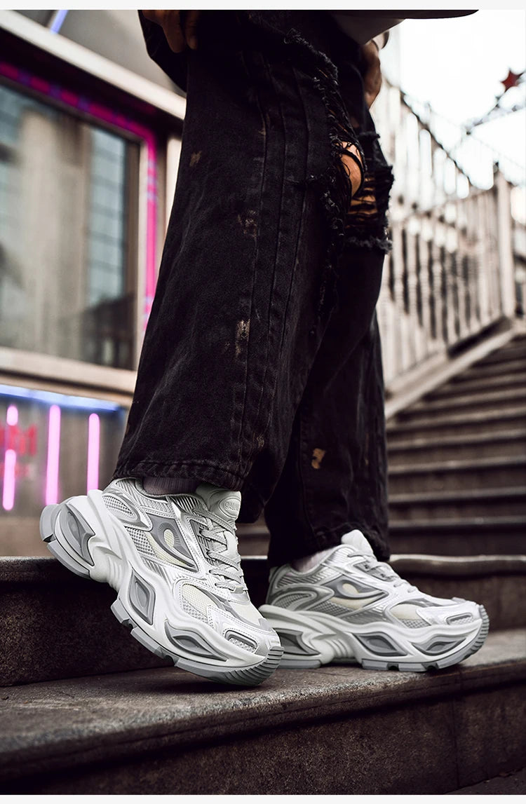 Men's Breathable Casual Sneakers Luxury Trainer Fashion Loafers Running Shoes - Comfortable Race Shoes for Male Pi-Mart
