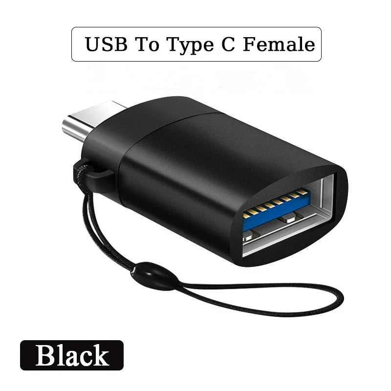 2PCS USB 3.0 To Type C OTG Charger Adapter Connector Type-C to USB Male To Type-c Adapt Converter for PC MacBook Car USB ipad Pi-Mart