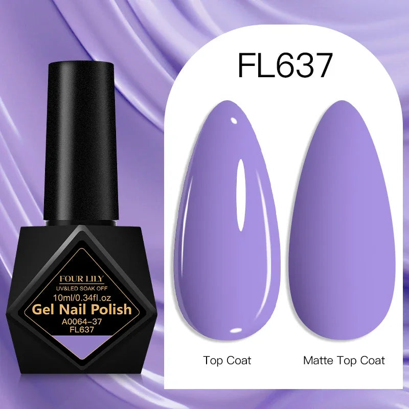 10ml Gel Nail Polish 162 Colors Nail Supplies Vernis Semi Permanent Nail Art Manicure Soak Off LED UV Gel Nail Varnishes Summer Tri Light Beauty