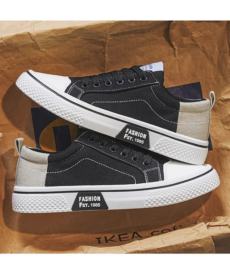 2026 New Summer Men's Breathable Versatile Skateboarding Shoes Men's Soft Bottom Casual Sports Trend Fashion Canvas Shoes 48size Pi-Mart