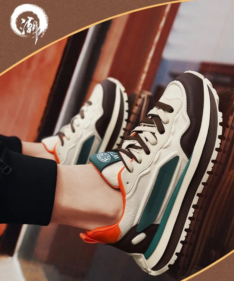 Trend Men Versatile Sneakers 2025 Autumn High Quality Comfortable Platform Sports Running Shoes Outdoor Youth Shoes for Men Plus Pi-Mart
