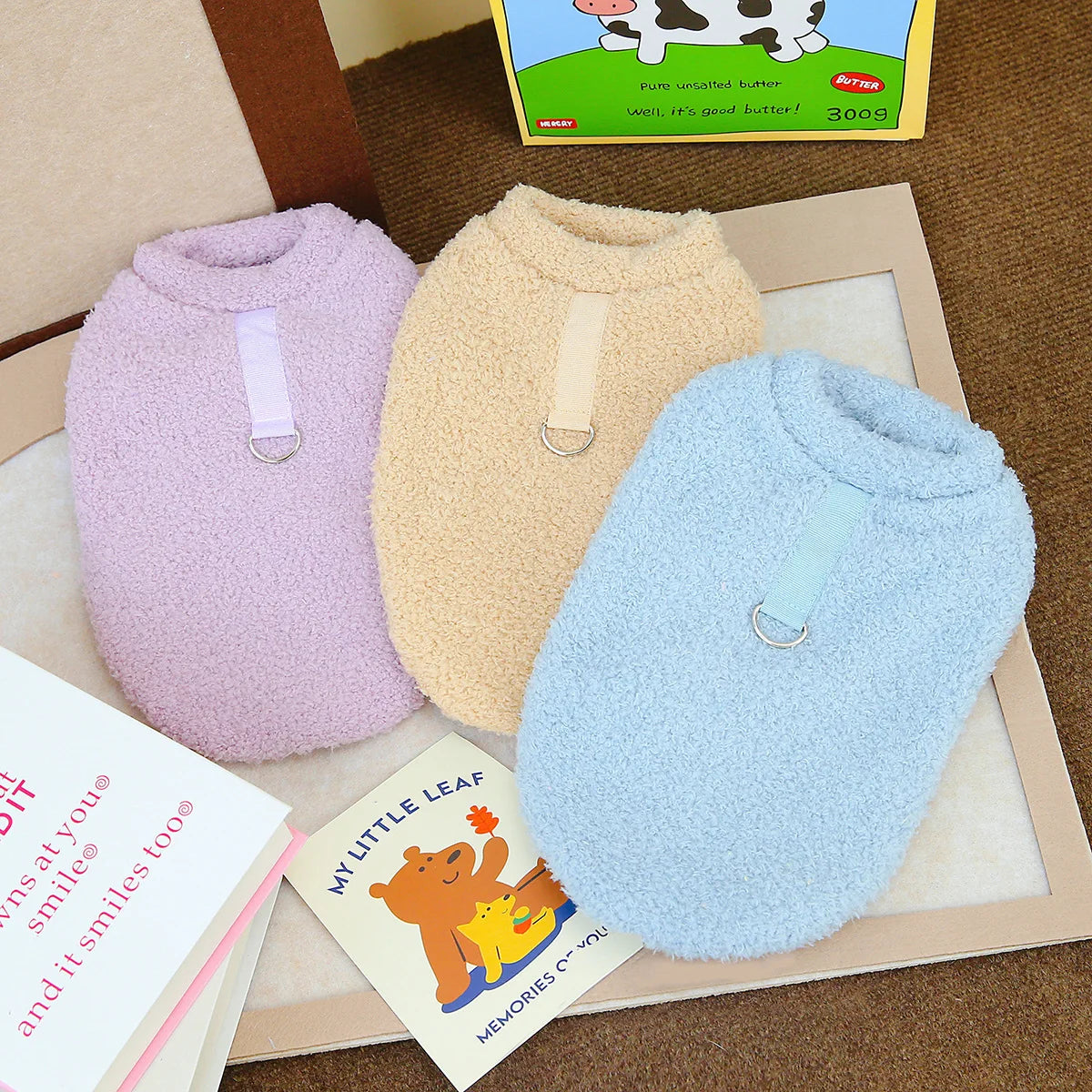 Winter Dog Sweater Warm Plush Dog Clothes for Small Medium Dogs Cats Soft Puppy Coat Jacket Chihuahua Teddy Costums Dog Supplies Pi-Mart